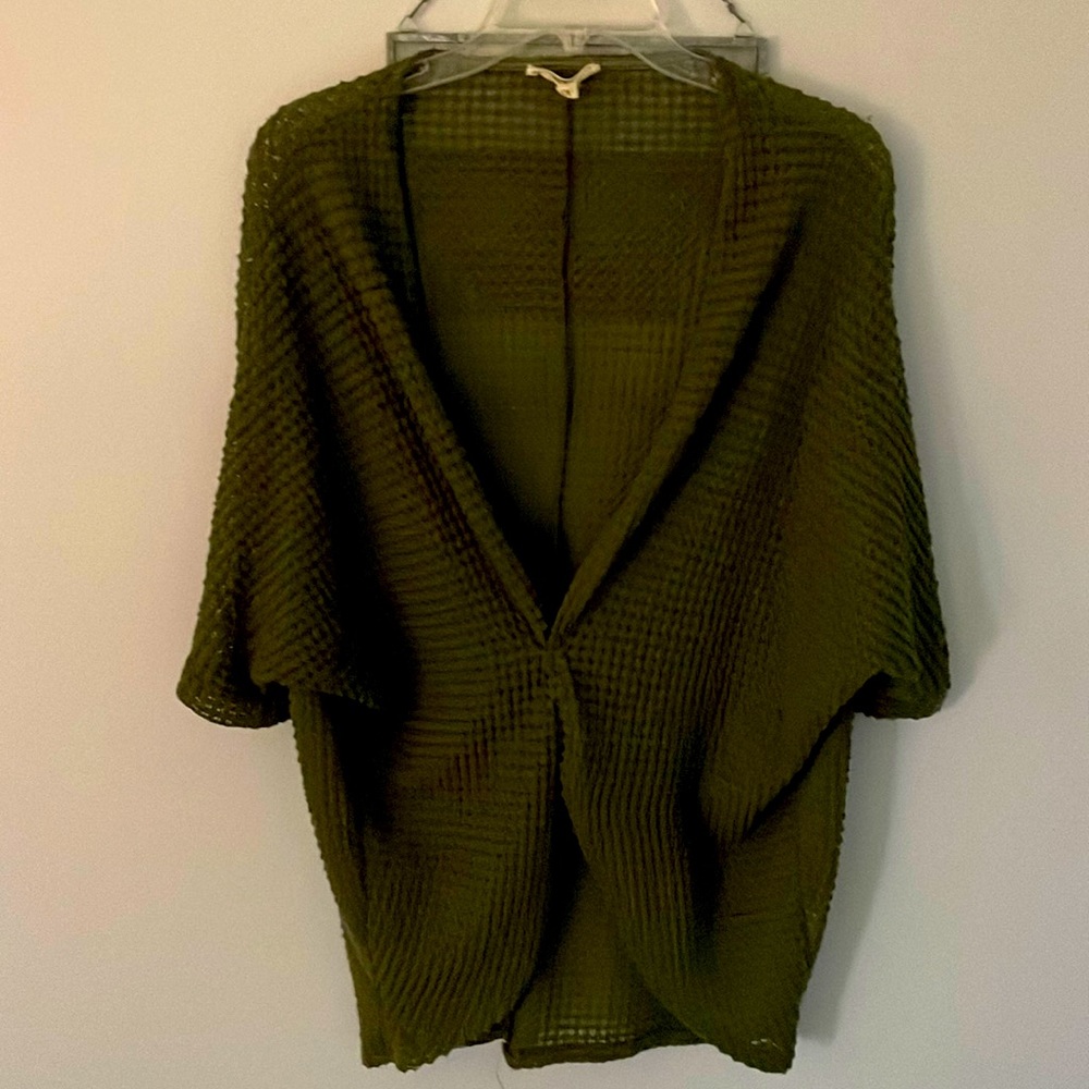 Olive green shrug size small